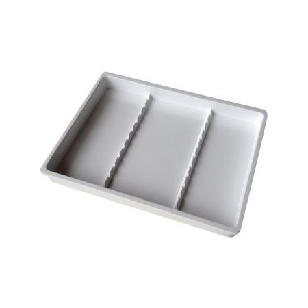 PLATEAU MELAMINE SANS PORTE INSTRUMENT 20X15CM BLANC