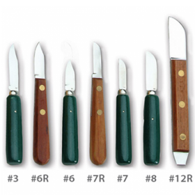 Lab Knives -7 - Green Handle